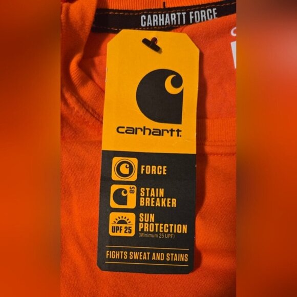 Carhartt Force Relaxed Fit Midweight Short-Sleeve Block Logo Graphic T-Shirt - Picture 10 of 11